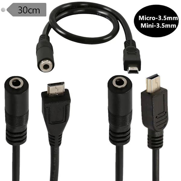 Micro USB - 3,5 mm kuulokeliitäntäsovitin Kuulokekaapeli 1 (Micro USB)
