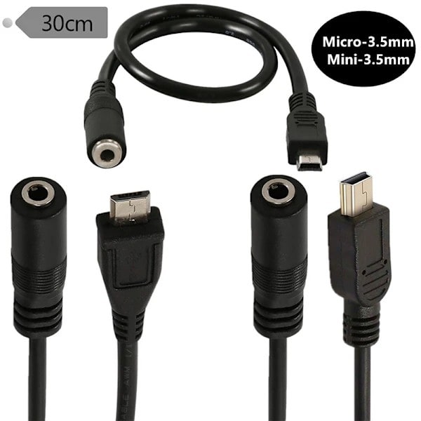 Micro USB til 3,5 mm hovedtelefonstikadapter Hovedtelefonkabel 1 (Micro USB)