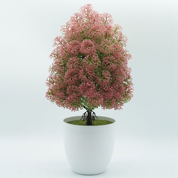 Keinotekoinen ruukkukasvi sisustukseen, Bonsai-simulaatio kukkaruukku kotiin ja toimistoon (Vihreä)