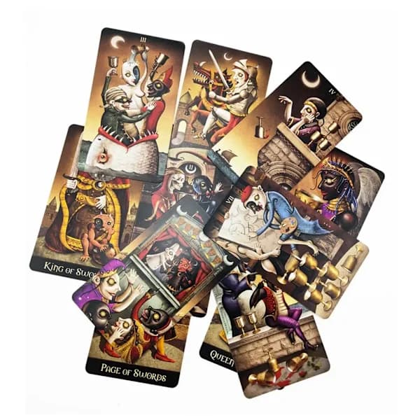 Nya Deviant Moon Tarotkort Engelsk Version Ödesdivination Brädspel För Familjefest Roligt Spel
