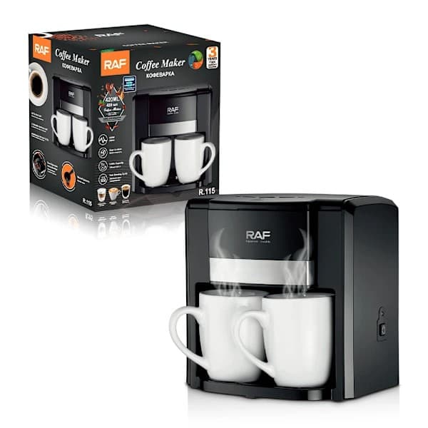 Mini 2 koppar 420ML Varmplatta Elektrisk Kaffebryggare