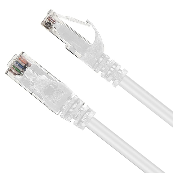 Cat6 Ethernet-kabel Gigabit Flat Network LAN-kabel med kabelklämmor Snagless Rj45-kontakter för dator/modem/router/X-Box Snabbare än Cat5e/Cat5