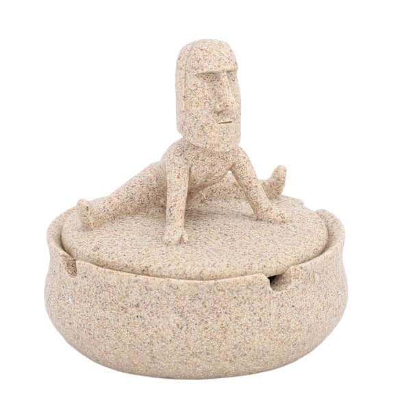 Påskharts Moai-statyer, unika heminredningar med lock.