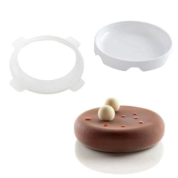 Rund form til mousse, is, chiffonkager, bageform, dekoration*TR3013