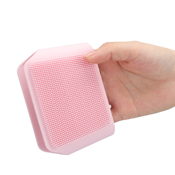 Multifunksjons Silikon Grønnsak Frukt Plate Oppvaskbørste Rengjøringsbørste Husholdningsartikler Rosa