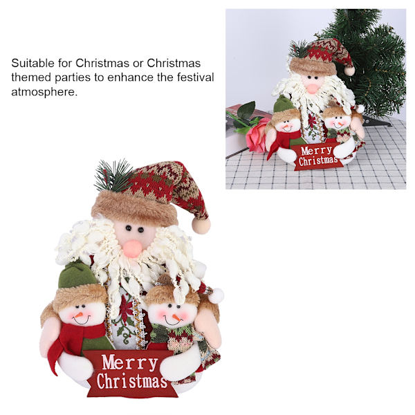 Julepynt Juledekorasjoner Julenissen Snømann Ornament Dukke Gave til Hjemmet Julenissen