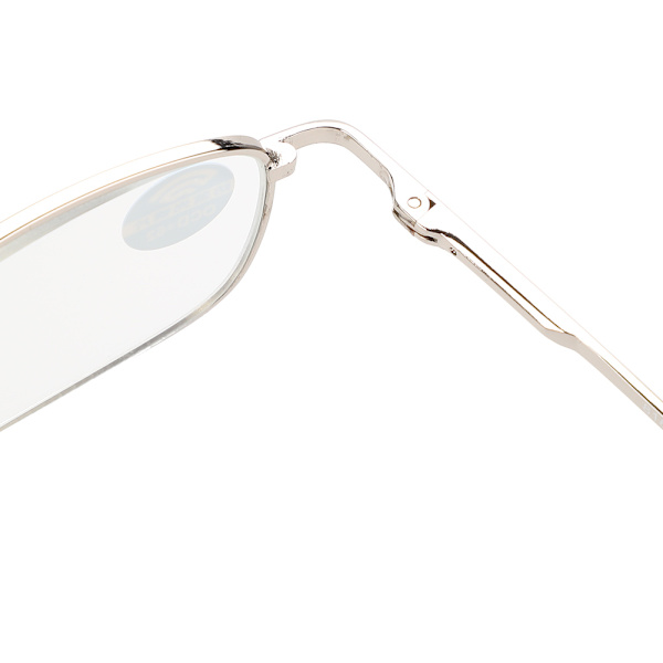 Lukulasit Trendikkäät Unisex Miehet Naiset Sinisen Valon Suodatin Kirkkaat Linssit Lukulasit (+350 Hopea)