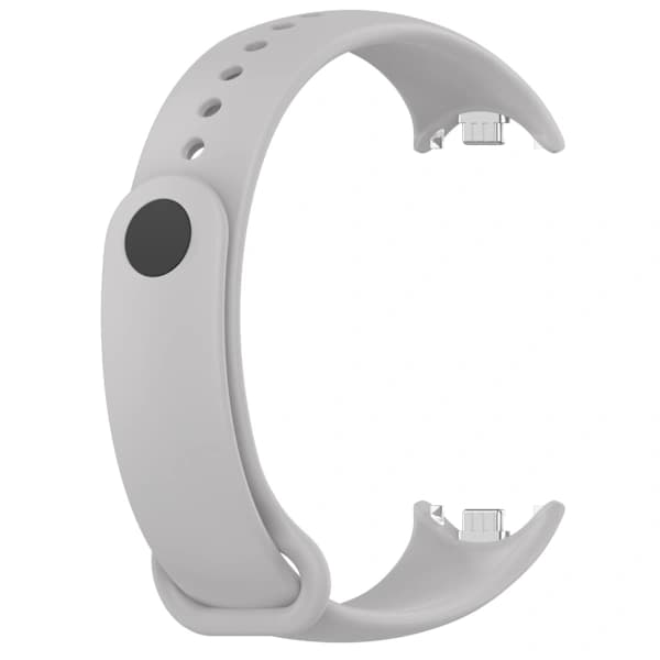 Urrem til Xiaomi Band 8/9/10 silikone (Lysegrå)