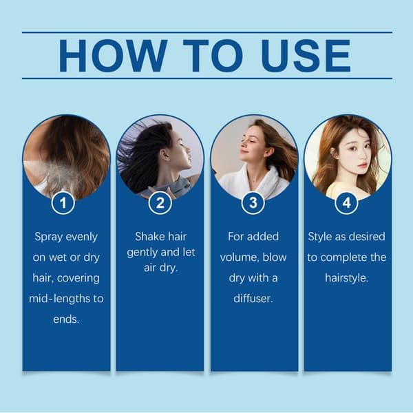 Havssaltsstyling-spray: Skonsam formula för naturlig, långvarig volym och texturstyling.