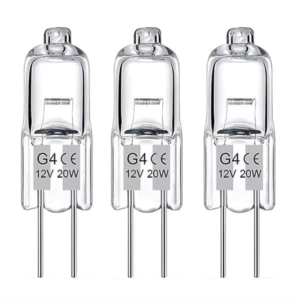10-pack G4 halogenlampor 20W 12V - Varmvit