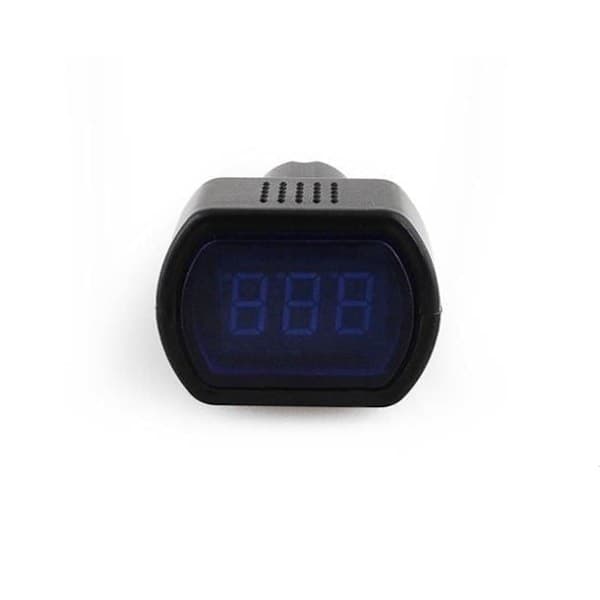 Voltmeter for bil - Sigarettenneruttak Svart