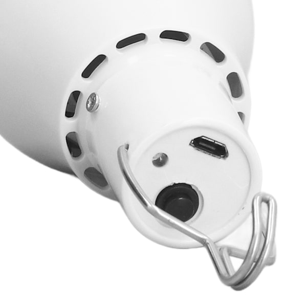 Solcellelyspære Energisparende Hvit Lys USB Solcelle LED Pære Lys for Utendørs Camping Nødsituasjon med Krok