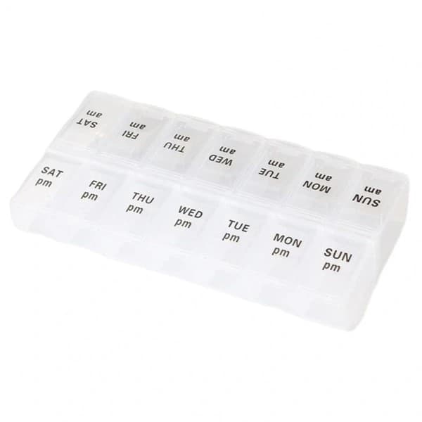 Praktisk og holdbar Dosett Medicin Tablet Taske - Sort