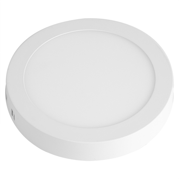 Rund form overflatemontert LED-takpanel Down Lights pære Slim vegglampe 12W varm hvit