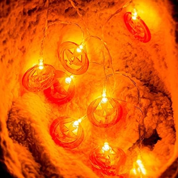 Förtrollande Halloween Dekorativ Ljusslinga, Vattentäta Ljusslingor Energisparlägen för Heminredning, Perfekt för Firanden (6m Varm)