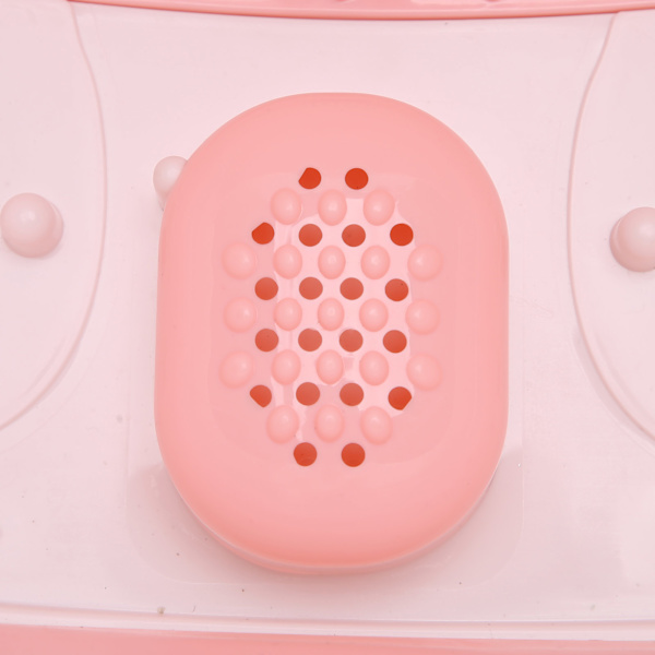 Fod Spa Massager med Konstant Temperatur, Rødt Lys Terapi, Foldbar Fodbad Tønde, Pink, EU Stik, 220V
