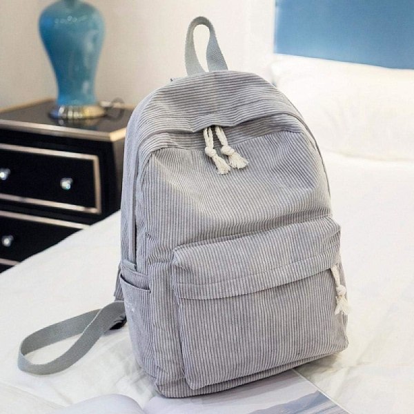 Backpack Style Soft Fabric Backpack Female Corduroy Design