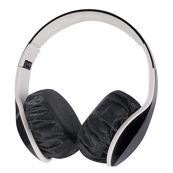 Engangs Hovedtelefon Dækker Til Hygiejne, 100 Stk. Non-Woven, Sort