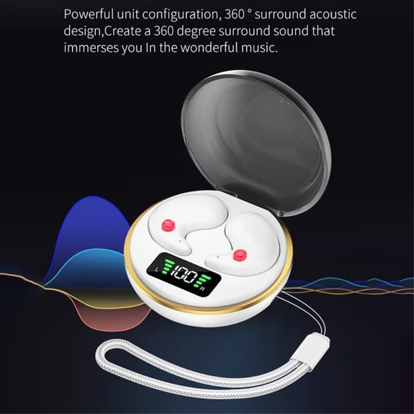 Sovehodetelefoner Bluetooth-hodetelefoner In-ear for å sove med - Rosa Rosa