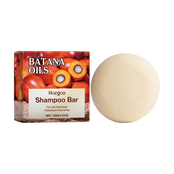 Battana Shampoo Bar Solid Shampoo og Balsam Sæbe Hovedbundsrensende, Udglattende og Nærende Hårplejesæbe