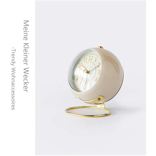 Dial Globe Design Metallväckarklocka