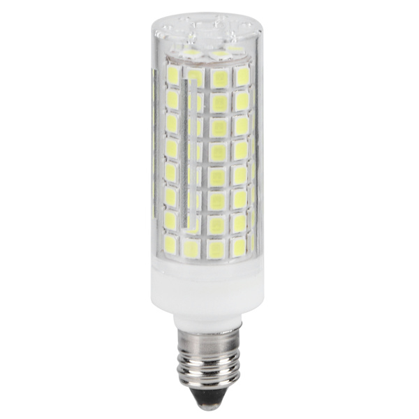 4 st E11 LED dimbara keramiska lampljus glödlampor ersättning 110V 4.2W för hem sovrum takvitt ljus
