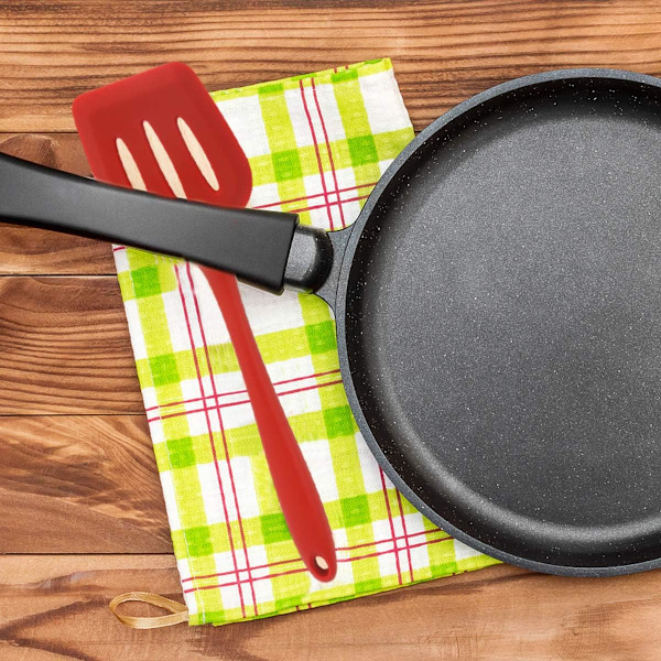 Flexibelt Spatelset med Slitsar för Matlagning, Viktigt Köksredskap, Värmebeständigt Upp Till 230°C, Non-Stick BPA-Fri Silikon, Tål Maskindisk
