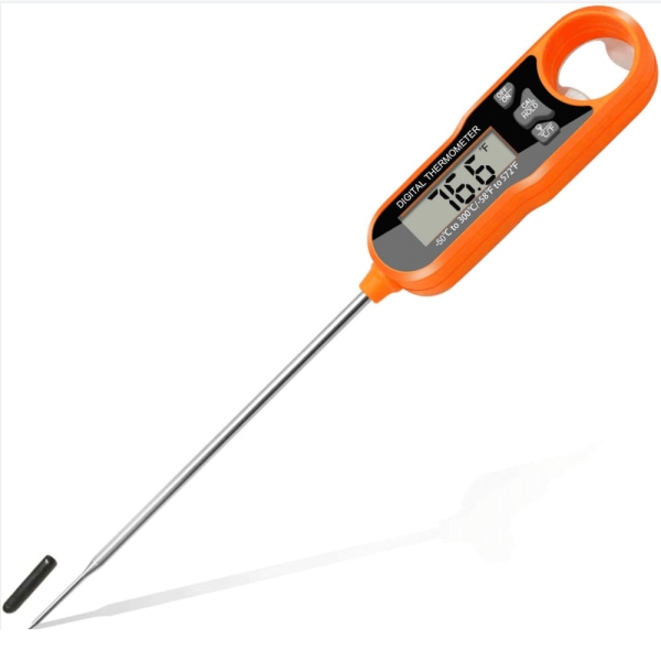 Digital termometer för omedelbar avläsning av kött med mycket exakt temperatursond, elektrisk matlagningstermometer för grillning i köket