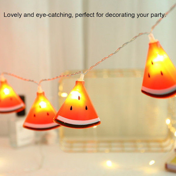10LED Ihastava Vesimelonin Muotoinen Kotijuhlan LED-Kuparilanka Valo