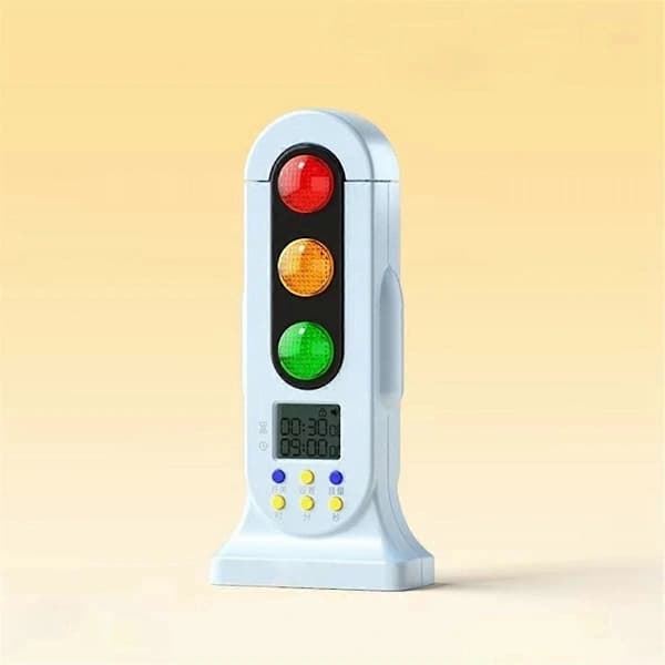 Smart Trafiklys Visuel Timer Audio Digital LCD-skærm til Børn Klasseværelse Køkken Spil Nedtælling