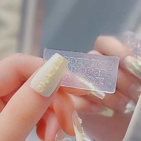 1 st 3D-bokstäver nagelkonstform figur DIY Des