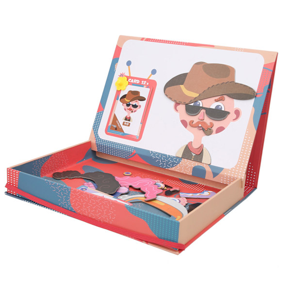 DIY Magnetpussel Jigsaw Ritbräda Förskola Tidig Utbildning Leksak Barn PresentMagnetiska Pussel