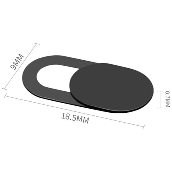 Set med 2 webbkameraskydd, skjutbart kameraskydd ultratunt webbkameraskydd integritetsskydd kameraskydd för MacBook, iPad, iPhone, bärbar dator, PC,