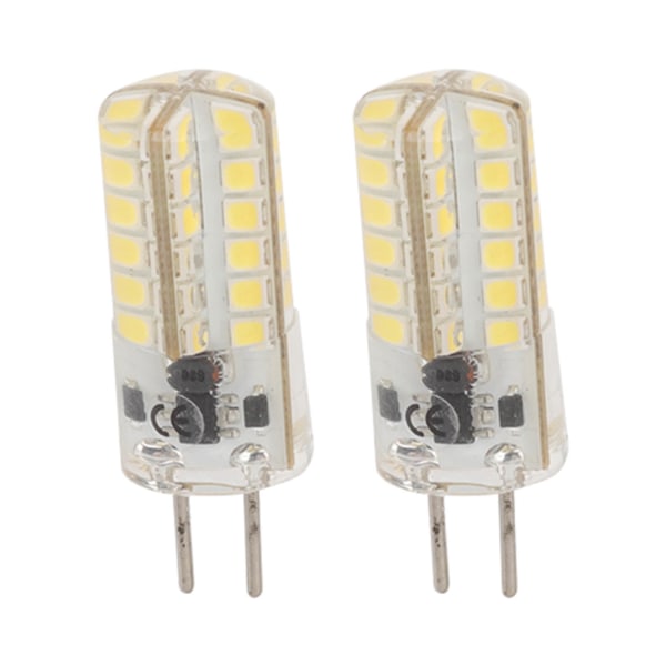 2 stk. Bi Pin-sokkel LED-lyspære GY6.35 Dimbar Miniatyr 6000K 3W 12V AC DC Belysningsutstyr