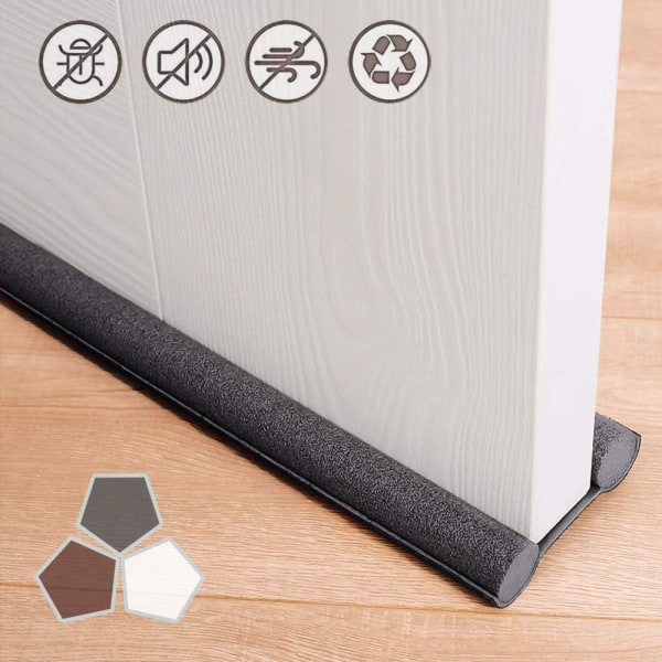 Thicker 5Cm Foam Strip Blocks 50% More Noise And Wind, Grey