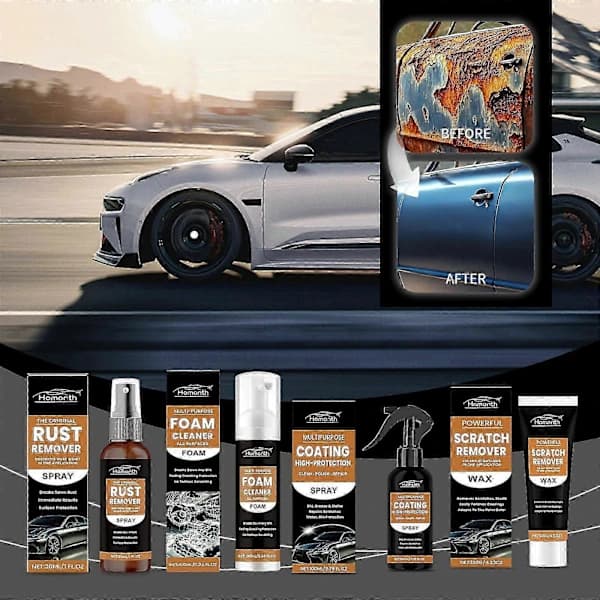 Multifunktionel bilbelægningsspray - Rustfjerner, reparation og metalbeskyttelse, 100 ml