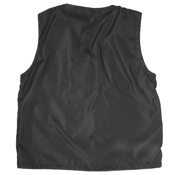 Elektrisk Opvarmet Vest Veste Termisk Varmt Tøj USB Opvarmning Udendørs Vintervest Sort XXL