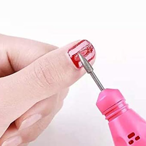 Diamant nagelborr set för akryl nagel professionell nagelband borr manikyr pedikyr för hem salong & spa