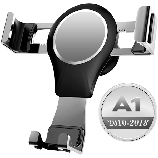 Magnetisk hållare för Audi A1 8X 2010-2018, Smart design med 360 graders rotation, Enkel installation biltelefonhållare för de flesta smartphones, Hög kvalitet