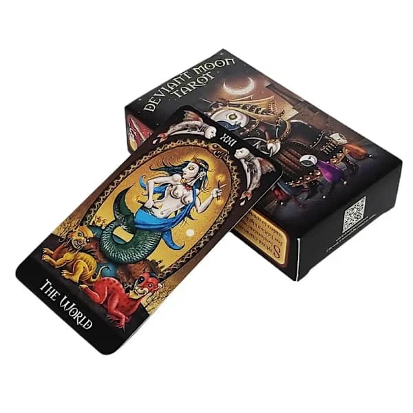 Nya Deviant Moon Tarotkort Engelsk Version Ödesdivination Brädspel För Familjefest Roligt Spel