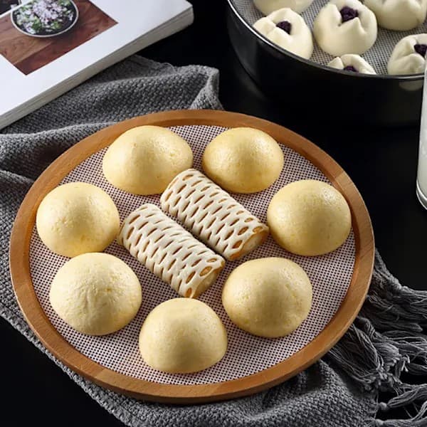 Dim Sum Liners Silikon Ångkokare Non Stick Ångnät Matta Kök 27CM