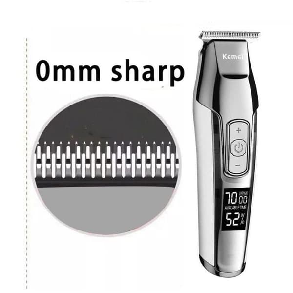 Kemei KM-5027 Profesjonell Hårklipper - Oppladbar - Rustfritt Stål - 160 Minutters Brukstid