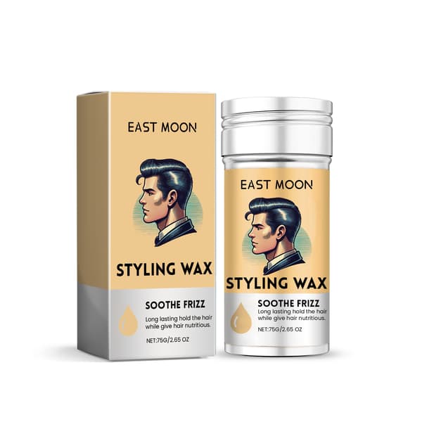 Hårvoksstift for styling av krusete hår, utjevning og temming, langvarig hold, bærbar stylingvoksstift