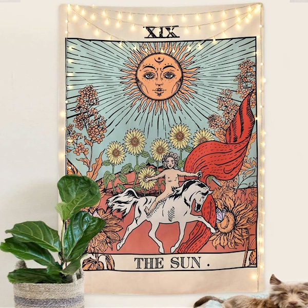 Tarot-veggteppe med solmotiv