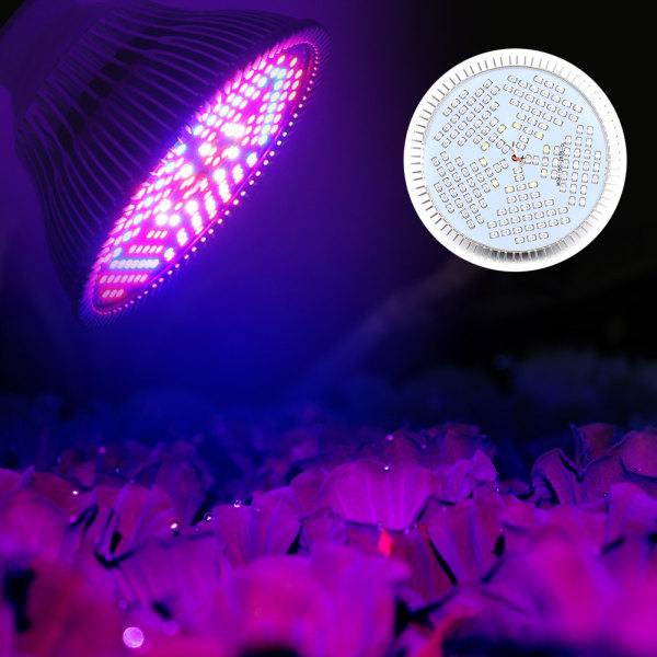Full Spectrum 150LED 100W E27 Växtlampa för växthusväxter Blomtillväxt 85-265V
