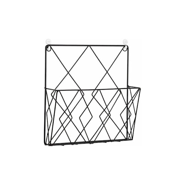 Stilren väggmonterad filhållare, hängande väggfilhållare med hållbar metallstruktur, olika arrangemangsdesigner för funktionell &