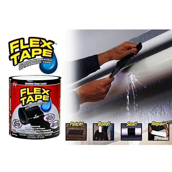 Flex Tape - stark vattentät gummitejp (10 cm. X 1.5 m)