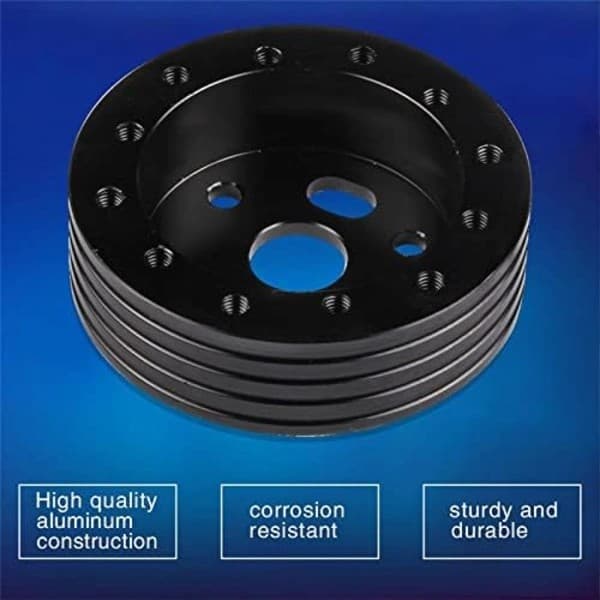 0.5\" Ratnavnavadapterkonverteringsafstandsstykke 6 huller til 3 huller Ratnavadapter Grant Adapter Boss Kit Sort 1\" Sort
