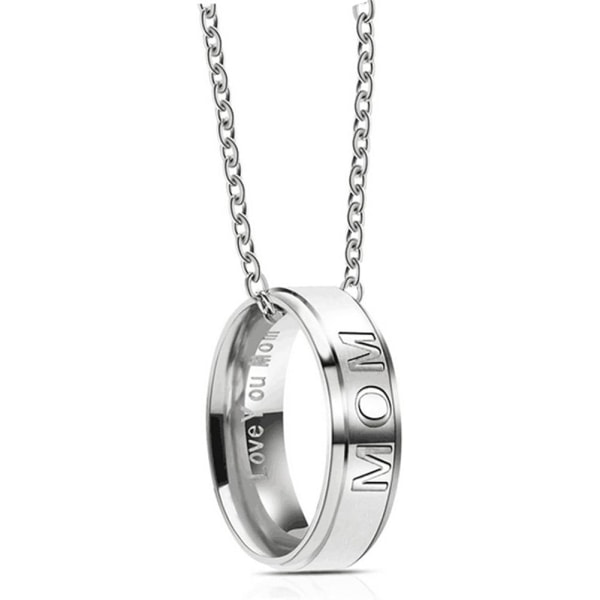Älskar dig pappa Rostfritt stål halsband för pappa födelsedagspresenter smycken Mom Necklace