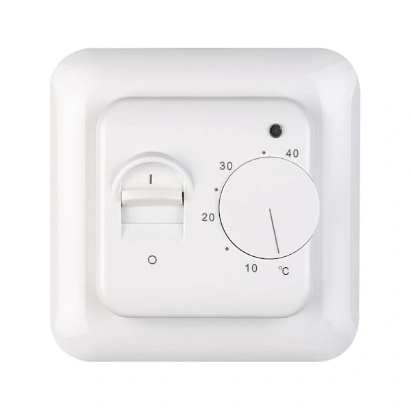Elektrisk gulvvarmetermostat temperaturkontrolkontakt + sensorforbindelsesledning
